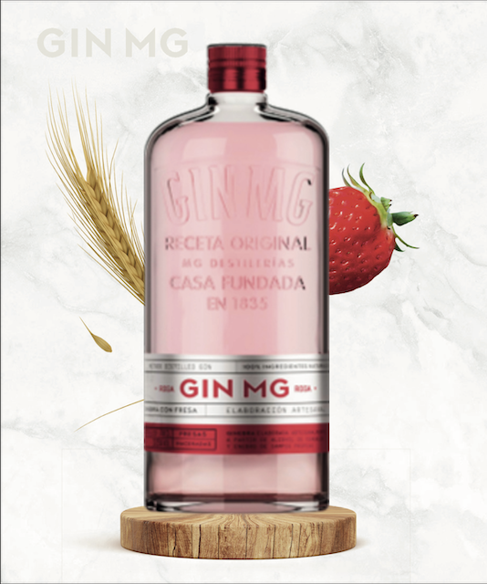 Botella de Gin MG Fresa